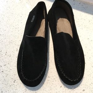 Black Slip-on Moccasins